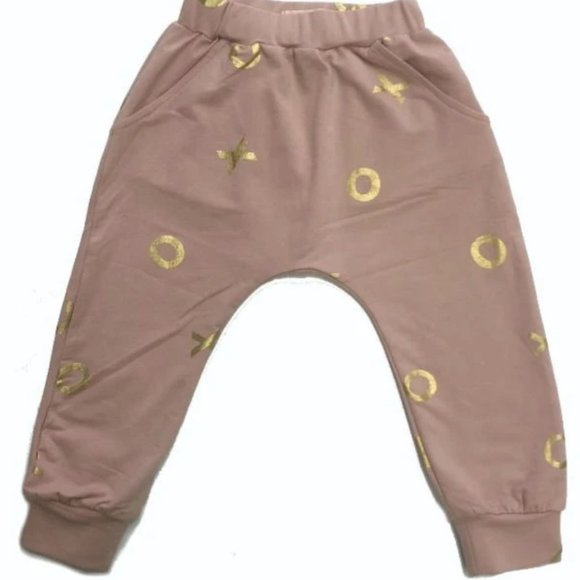 NWT Elastic Waist Joggers & Top w/ XO Foil - Picture 2 of 7